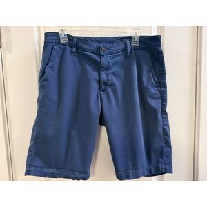AG Adriano Goldschmied Mens The Griffin Relaxed Chino Shorts Blue Size 33R